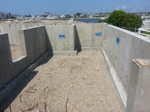 Construction projects along the coast or in other areas with a high risk of flooding are subject to following FEMA’s regulations, including a flood proof foundation such as the one pictured here.